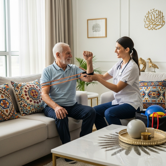 خدمة العلاج الطبيعي المنزلي